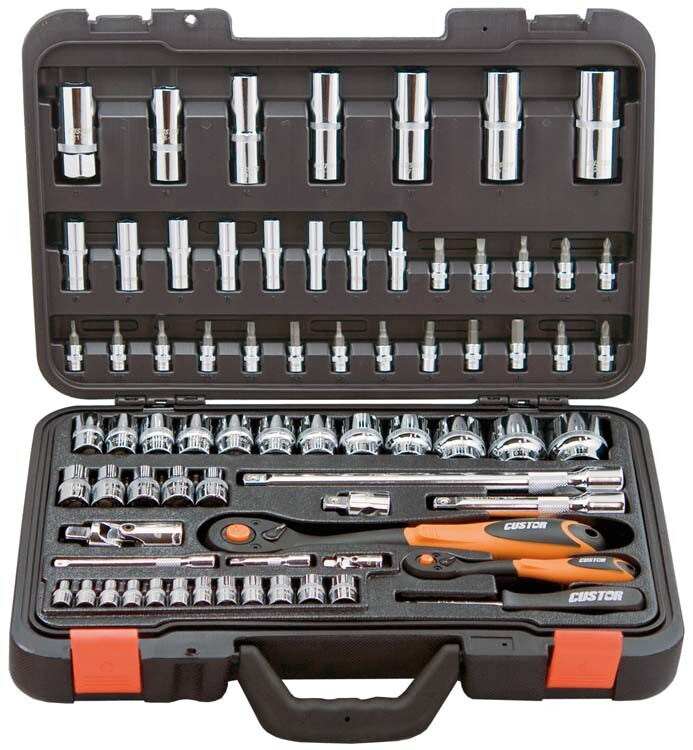 1/4"+1/2" Doppenset, 72dlg