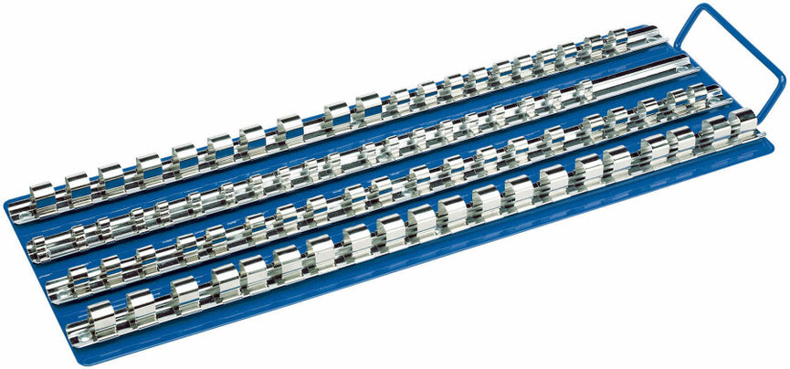 1/4"+3/8"+1/2" Doppenrail, 80 clips (44x15cm)
