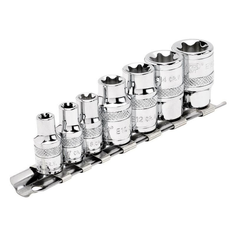1/4"+3/8" Doppenrail, 7dlg
