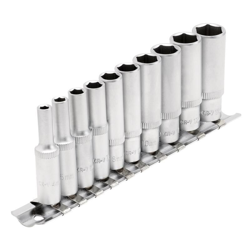 1/4" Doppenrail lang, 10dlg