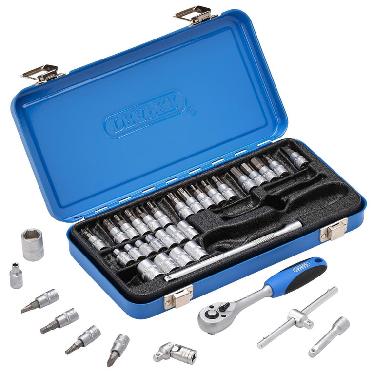 1/4" Doppenset, 38dlg
