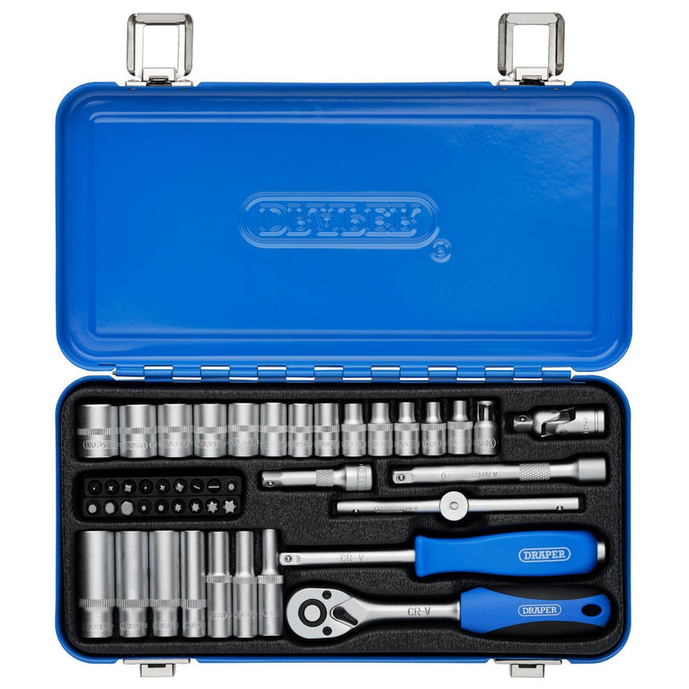 1/4" Doppenset, 45dlg