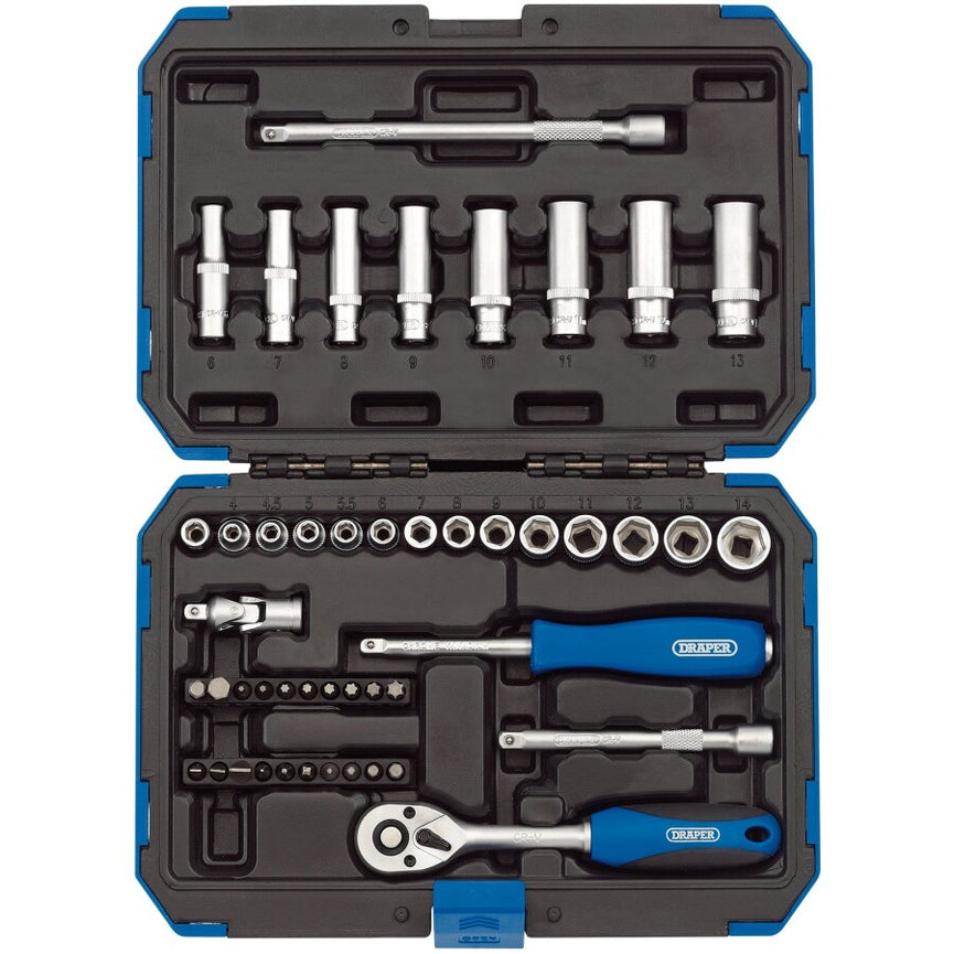 1/4" Doppenset, 47dlg