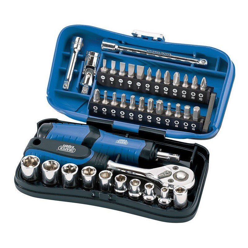 1/4" Doppenset en bitset, 39dlg