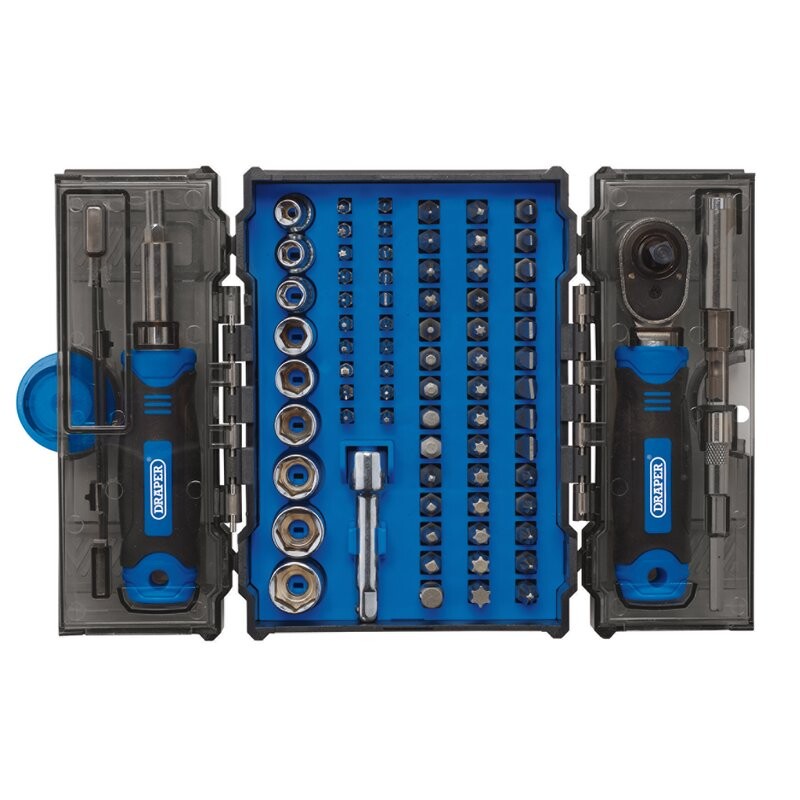 1/4" Doppenset en bitset, 78dlg