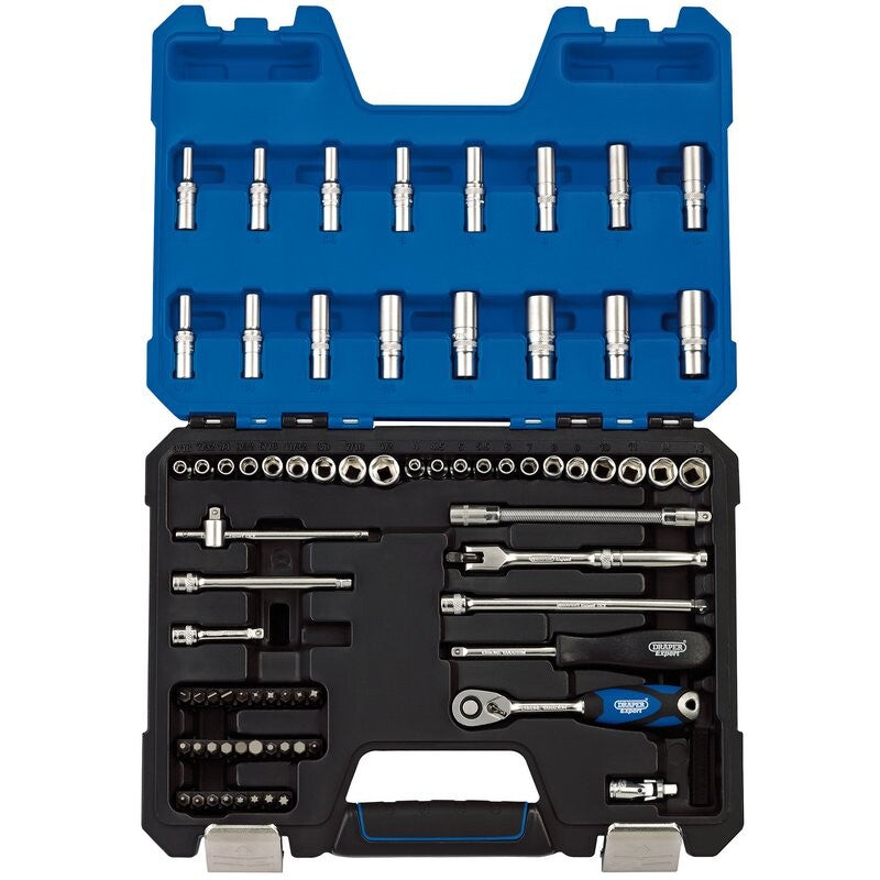 1/4" Doppenset INCH+metrisch, 75dlg