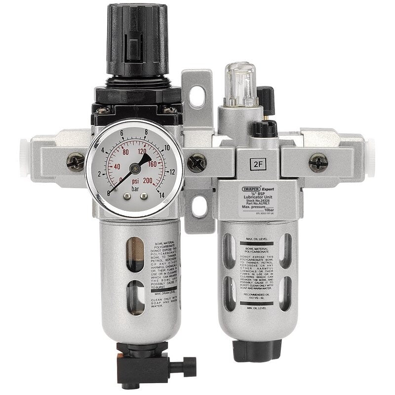 1/4" Luchtverzorgingsunit (incl manometer)