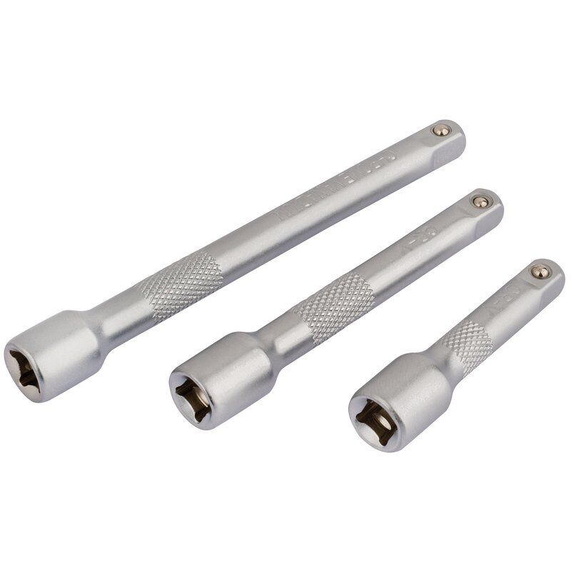1/4" Verlengstukken set, 3dlg