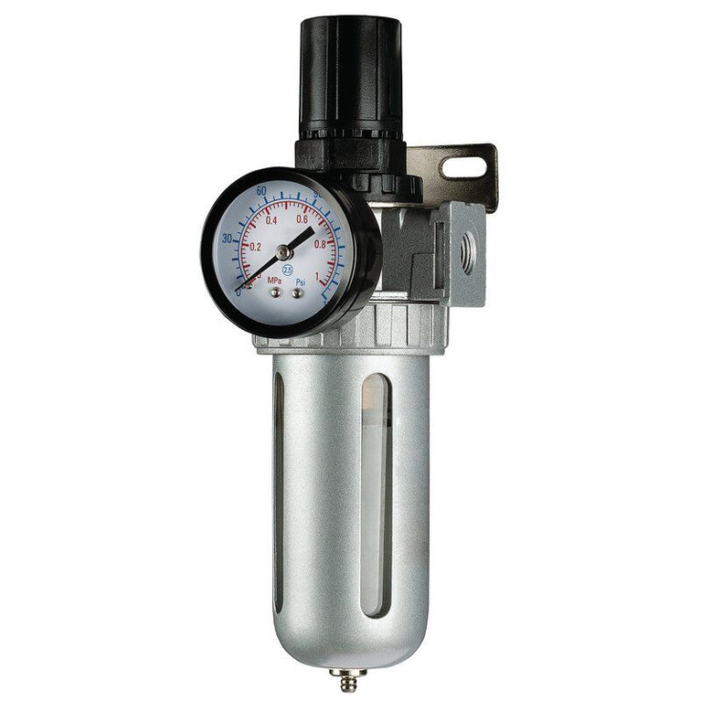1/4'' Waterafscheider, drukregelaar (incl manometer)