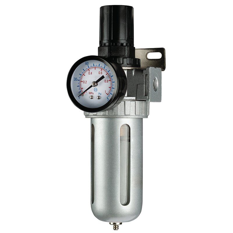 1/4'' Waterafscheider, drukregelaar (incl manometer)