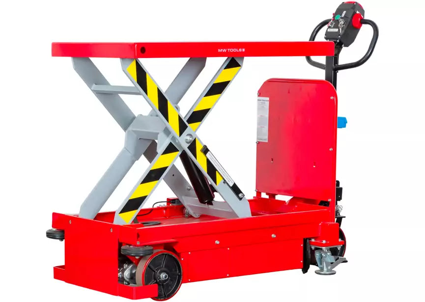 Zelfrijdende elektrische heftafel 500 kg H 1000 mm 1020 x 610 mm MW Tools