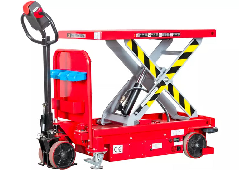 Zelfrijdende elektrische heftafel 500 kg H 1000 mm 1020 x 610 mm MW Tools