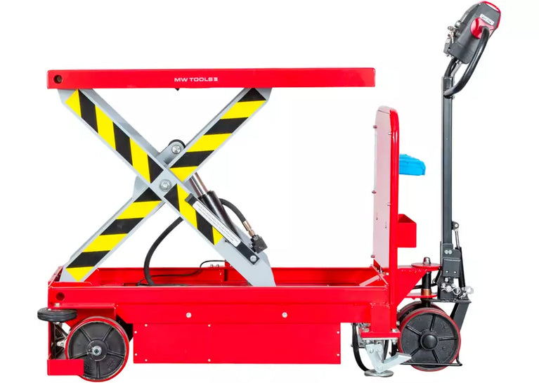 Zelfrijdende elektrische heftafel 500 kg H 1000 mm 1020 x 610 mm MW Tools