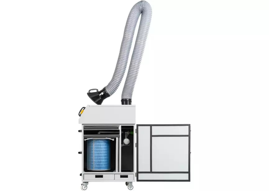 Mobiele lasrook- en oliemist afzuiging 2000M³/h 1,3KW 230V MW Tools