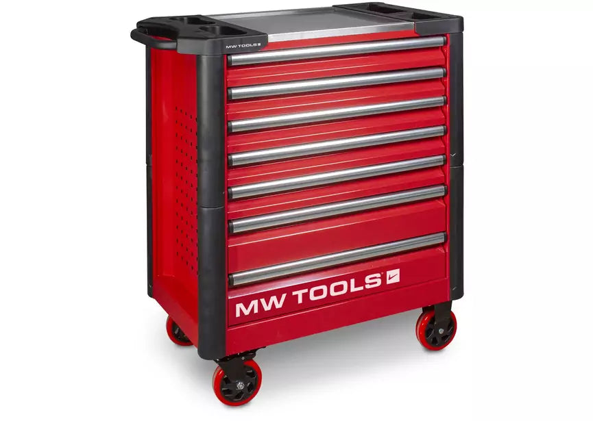 Gevulde robuuste gereedschapswagen STARTER 212-delig MW Tools