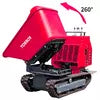 Hydrostatische rupsdumper 1200 kg 13,5 pk 180° draaibare bak elektrische start Torros