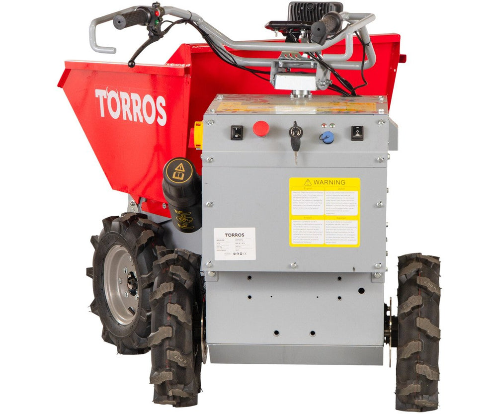 Elektrische knikdumper 4x4 wielaandrijving 350kg 158 l hydraulisch kippen, batterij 48V Torros