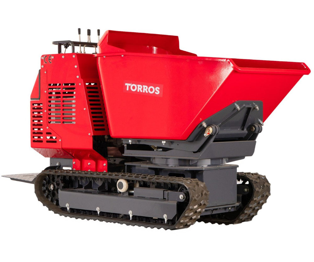 Hydrostatische rupsdumper 1200 kg 13,5 pk 180° draaibare bak elektrische start Torros