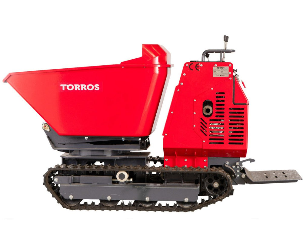 Hydrostatische rupsdumper 1200 kg 13,5 pk 180° draaibare bak elektrische start Torros
