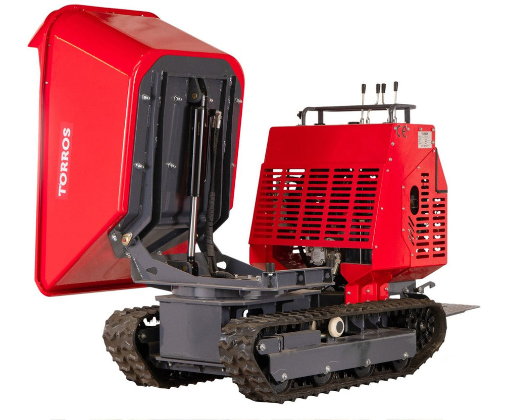 Hydrostatische rupsdumper 1200 kg 13,5 pk 180° draaibare bak elektrische start Torros