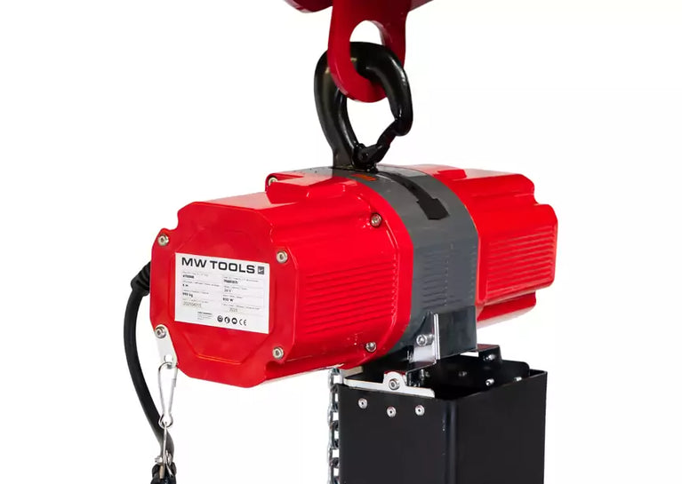 Batterij kettingtakel 990 kg, hefhoogte 3 m + 4 Ah accu bekabelde bediening MW Tools