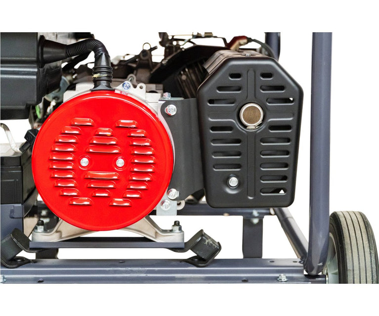 Benzine generator 9,0 kW 3x400 V en 230 V elektrische start 25 l tank MW Tools