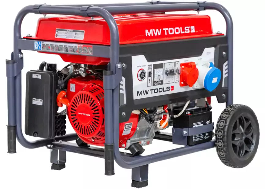 Benzine generator 11,0 kW 3x400 V – 230 V elektrische start 40 liter tank MW Tools