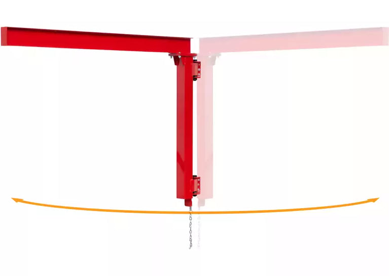 Wand zwenkkraan 170° 500 kg lengte 2000 mm I-balk MW Tools