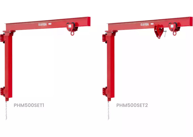 Wand zwenkkraan 170° 500 kg lengte 2000 mm I-balk MW Tools