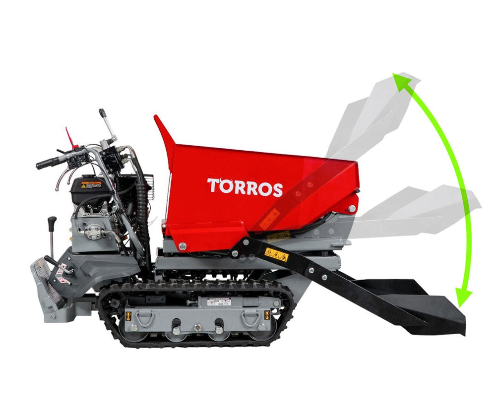 Mini schaardumper schop kipbak 500 kg 9pk 6+2R snelheden Torros