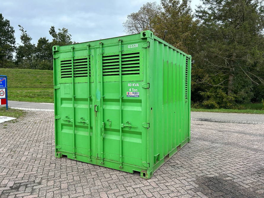 John Deere Container 10 ft 60 kVA aggregaat generator stroomgroep