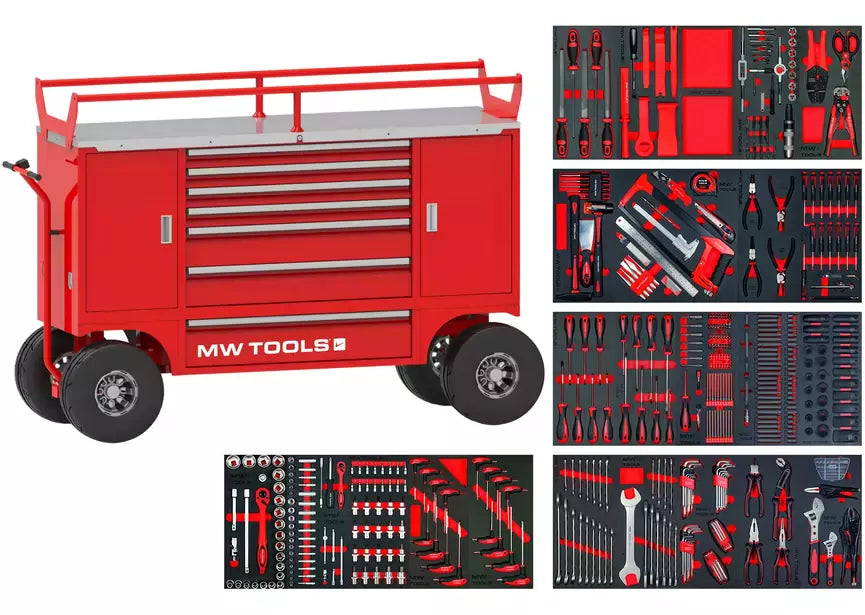 Gereedschapsset 514dlg in wagen GWB307TR2 MW Tools