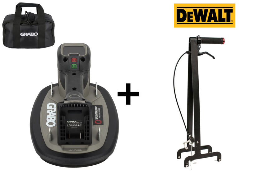 Grabo Pro Brushless in Tas - met DeWalt 18V Accu aansluiting + Erguo S1