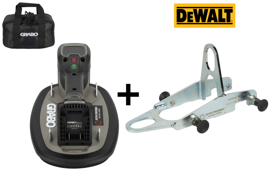 Grabo Pro Brushless in Tas - met DeWalt 18V Accu aansluiting + Hefoog V-120