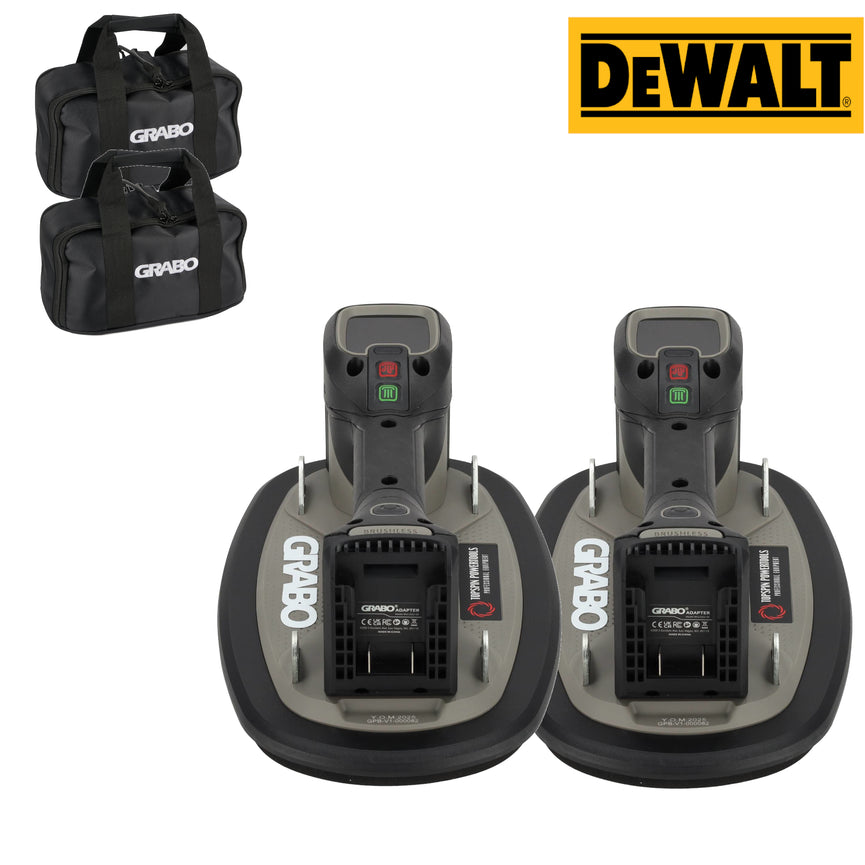 Grabo Pro Brushless in Tas - met DeWalt 18V Accu aansluiting - 2 sets