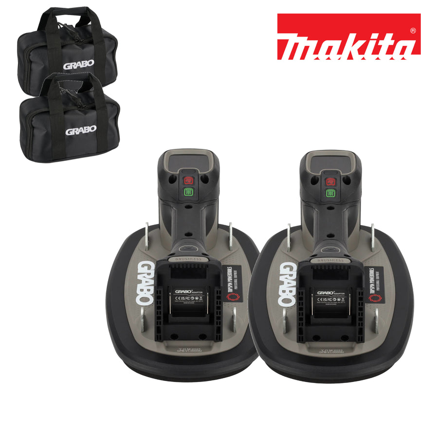 Grabo Pro Brushless in Tas - met Makita 18V Accu aansluiting - 2 sets