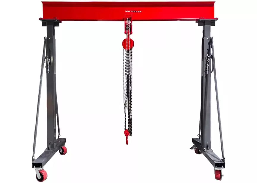 Portaalkraan 3T + kettingtakel en balkenklem MW Tools