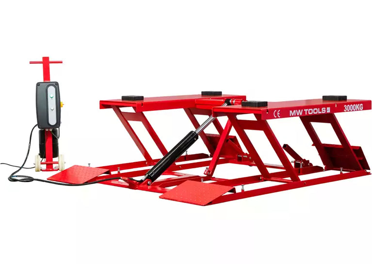 Mobiele schaarhefbrug 3T hefhoogte 620 mm 230 V MW Tools
