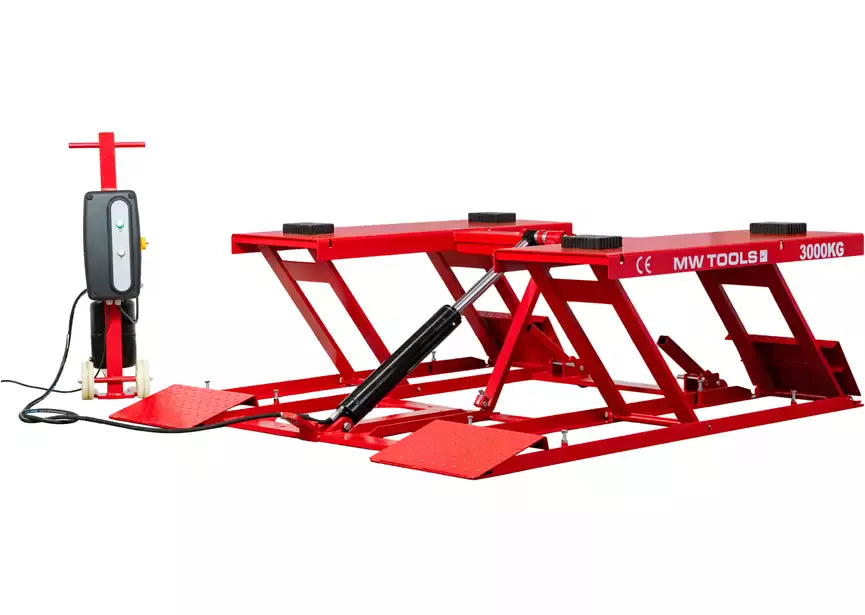 Mobiele schaarhefbrug 3T hefhoogte 620 mm 230 V MW Tools