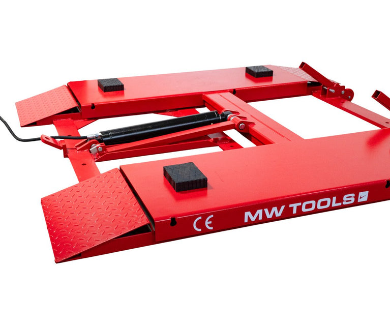 Mobiele schaarhefbrug 3T hefhoogte 620 mm 230 V MW Tools