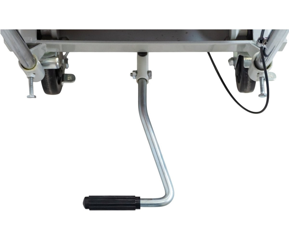 Hydraulische heftafel met dubbele schaar 300 kg - Hefhoogte 350 tot 1285 mm - Mobiel MW Tools