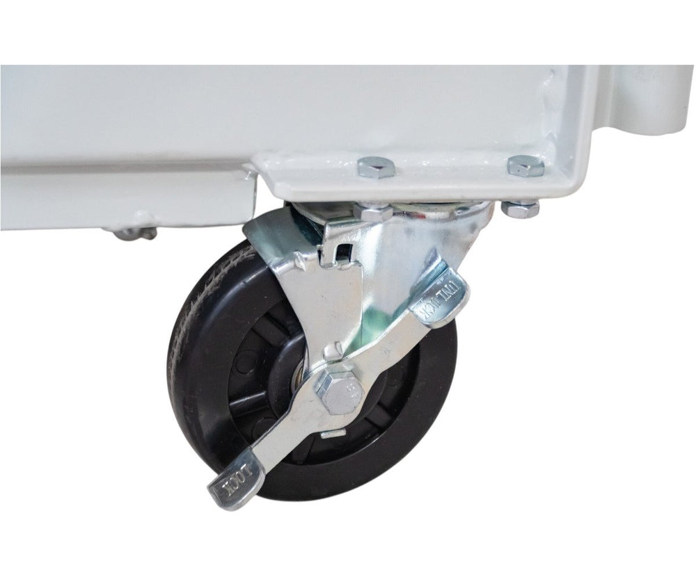 Hydraulische heftafel met dubbele schaar 300 kg - Hefhoogte 350 tot 1285 mm - Mobiel MW Tools