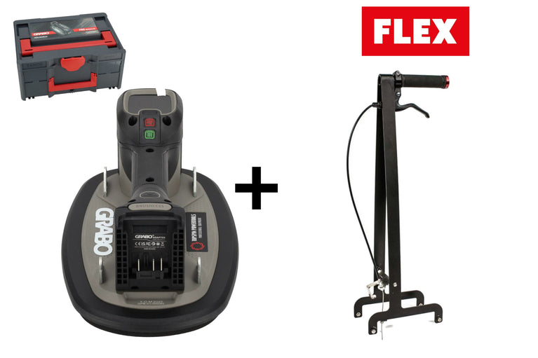 Grabo Pro Brushless in Koffer - met Flex 18V Accu aansluiting + Erguo S1