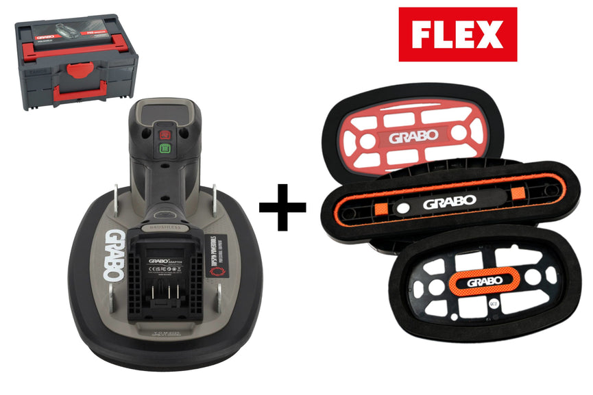 Grabo Pro Brushless in Koffer - met Flex 18V Accu aansluiting + Grabo Seal Deal
