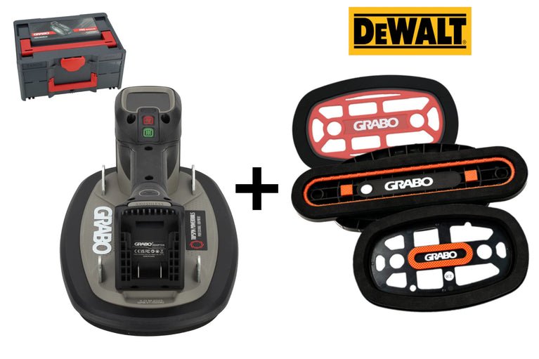 Grabo Pro Brushless in Koffer - met DeWalt 18V Accu aansluiting + Grabo Seal Deal