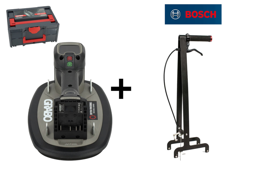 Grabo Pro Brushless in Koffer - met Bosch 18V Accu aansluiting + Erguo S1