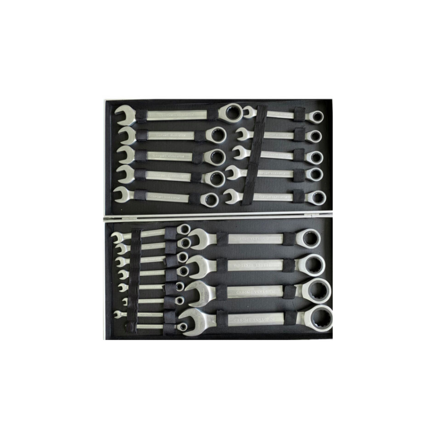 Silverstahl RatchetPro 22 Ratelsleutelset – 22-delig (6 t/m 32 mm, Inclusief Koffer)