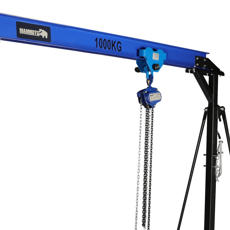 Mammuth mobiele portaalkraan 1 ton set - handmatige kettingtakel