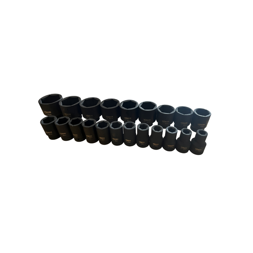 Silverstahl ImpactPro 21 Krachtdoppenset – 21-delig (Metalen Koffer, Professioneel)