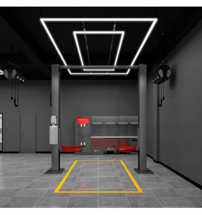 288W RA95 Lichtrooster LED 2 frames complete set Hexagon Incl. stroomaansluiting